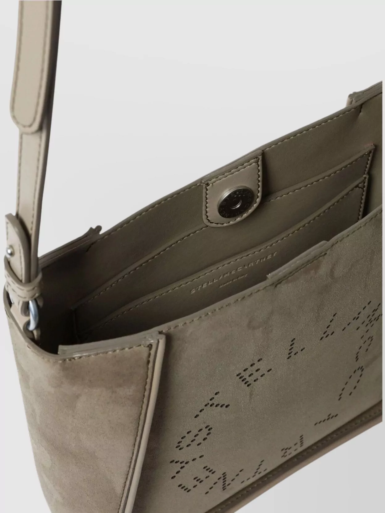 Stella Mccartney Khaki Crossbody Bag With Adjustable Strap