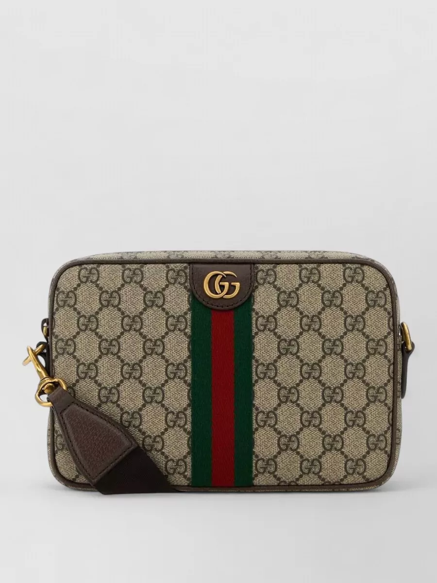 Gucci coated canvas small shoulder bag