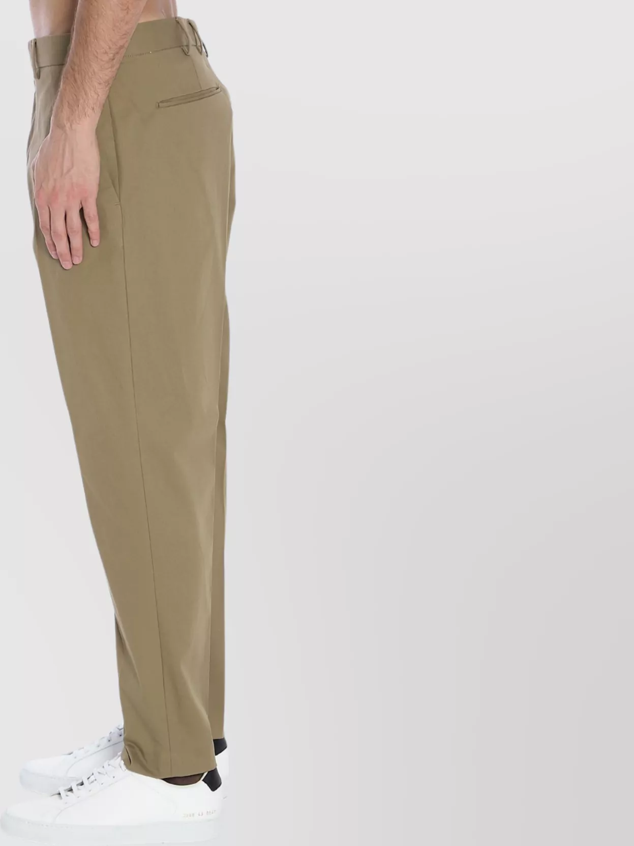 Pt Torino Tailored Trousers With Rear And Side Pockets In Green