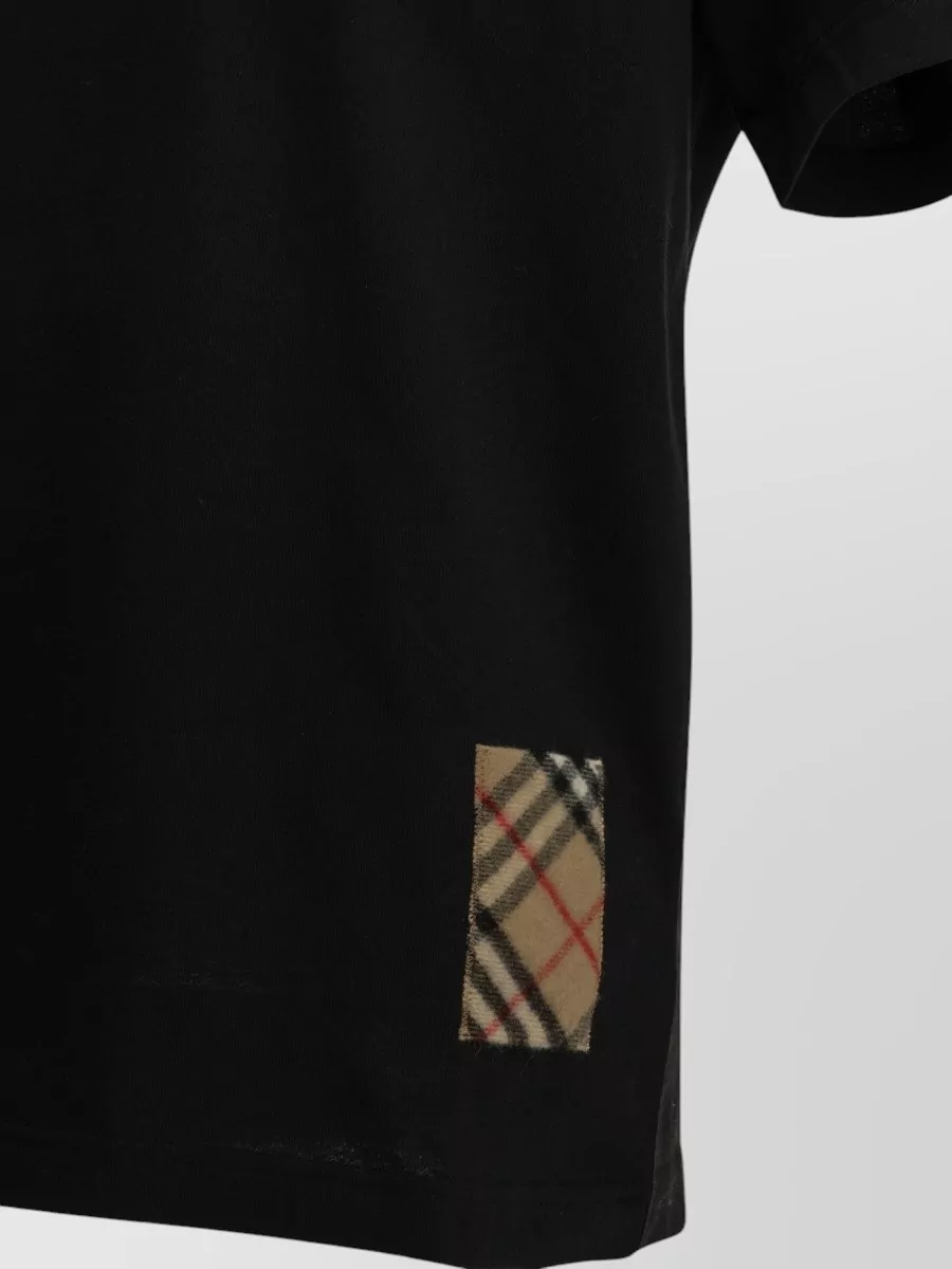 Burberry Appliqué Cotton Crewneck T-Shirt