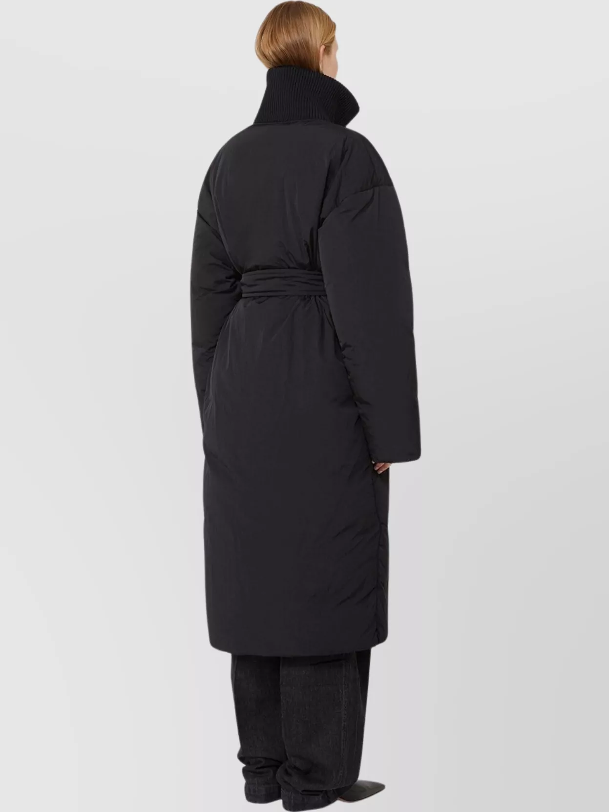 Sportmax Long Quilted Jacket Belted Waist