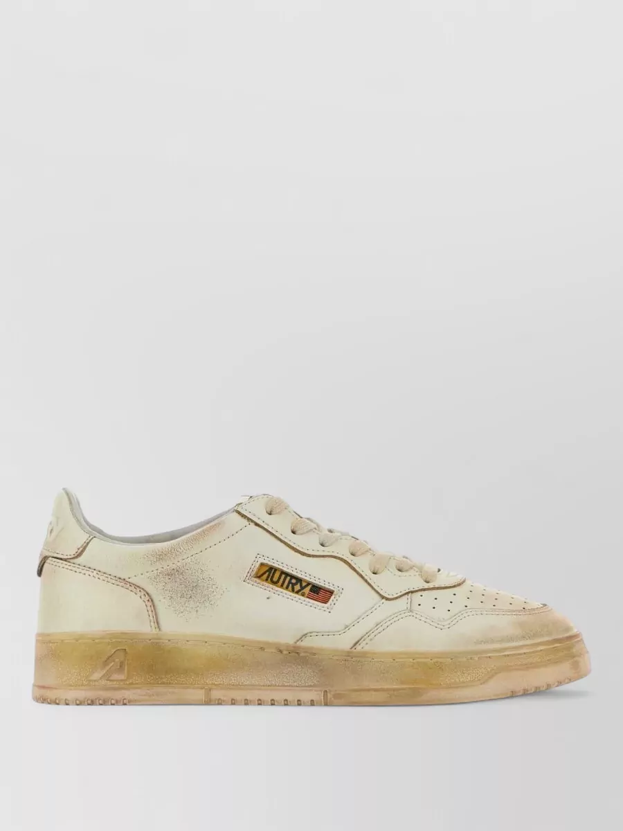 Autry Leather Supvint Sneakers Perforated Detailing