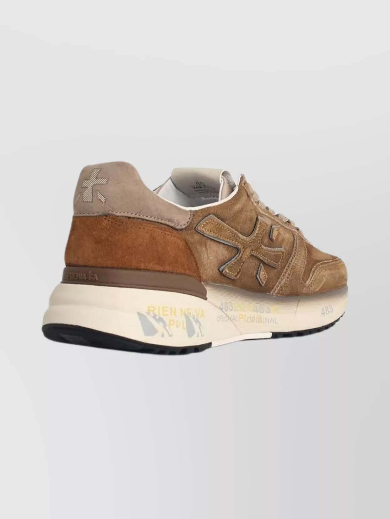 Premiata Suede Blend Sneakers Round Toe