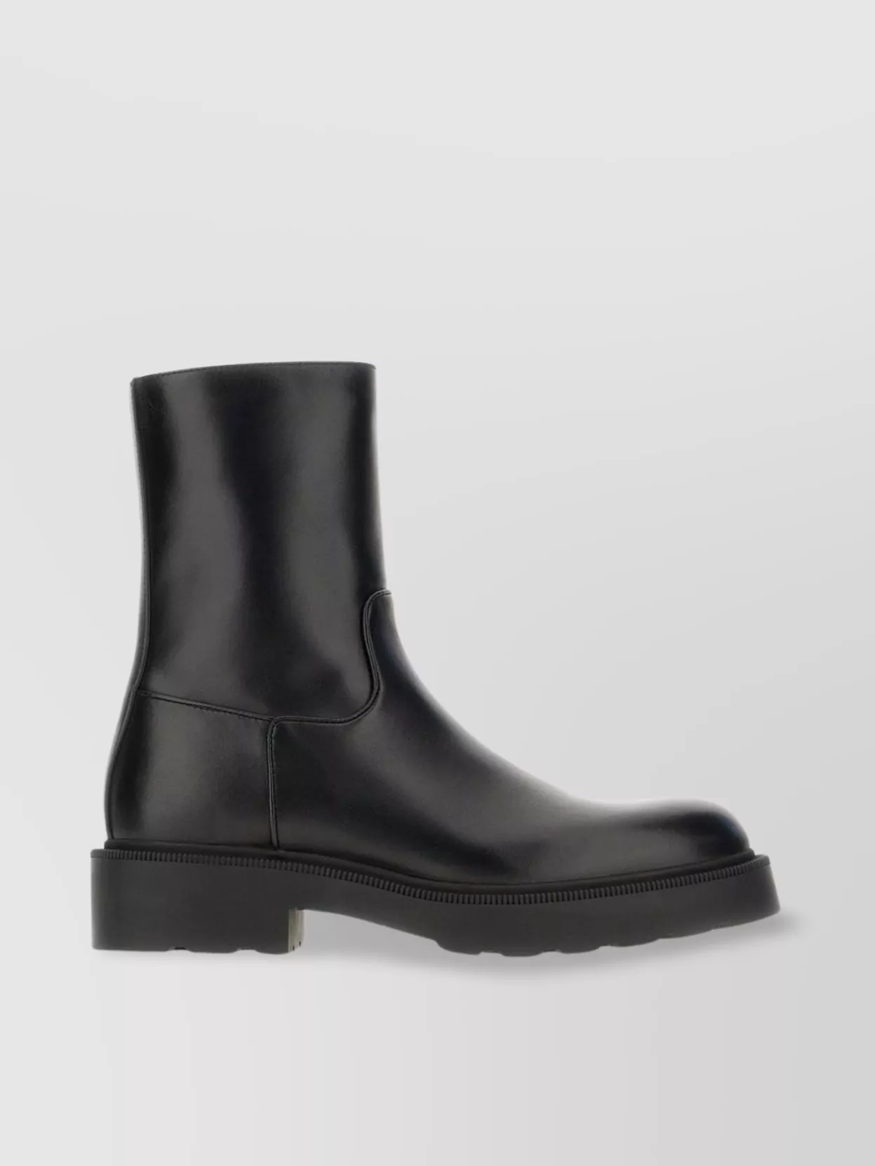 Shop The Row Leather Ankle Boots With Chunky Lug Sole