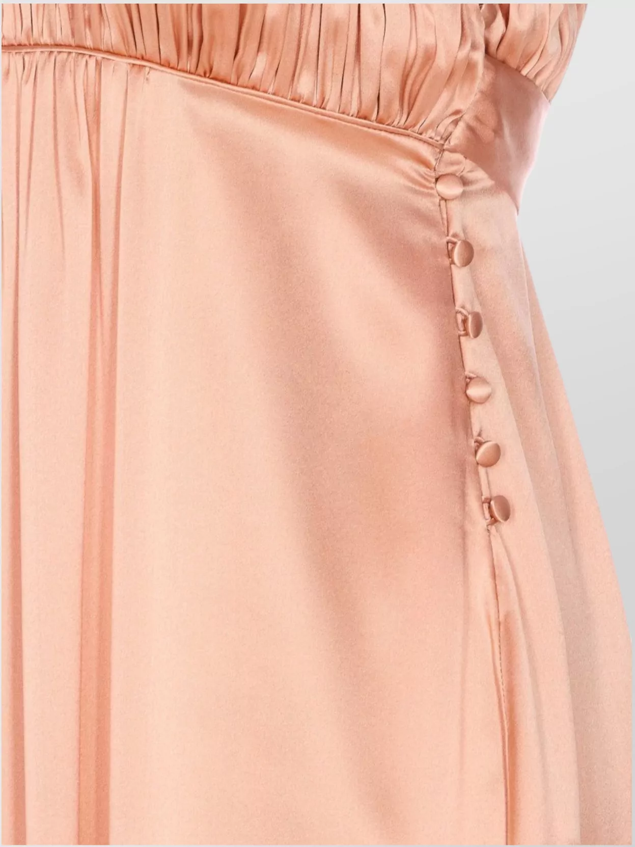 Chloé Buttoned Empire Waist Flared Dress