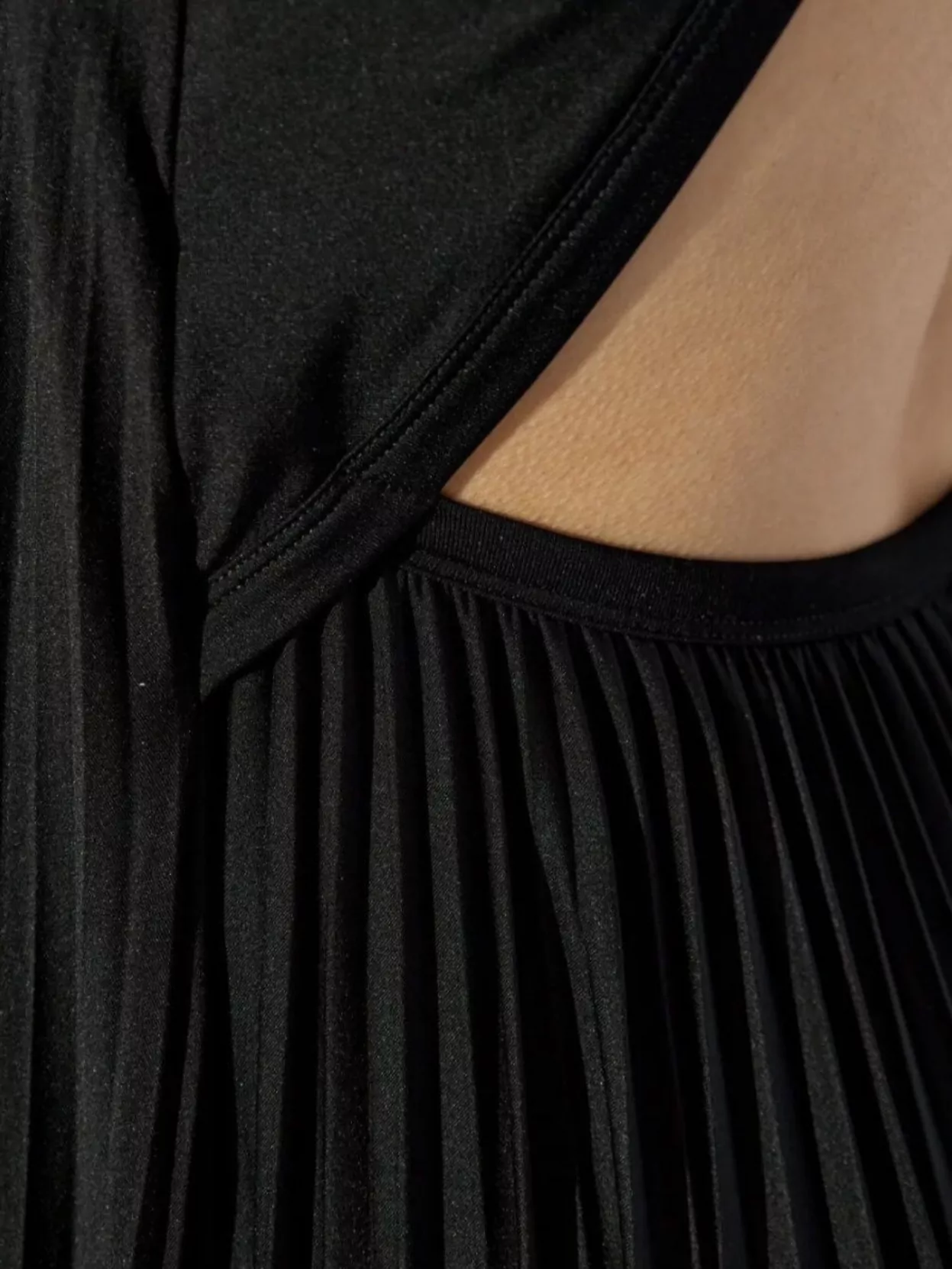 Sportmax Long Pleated Backless Dress