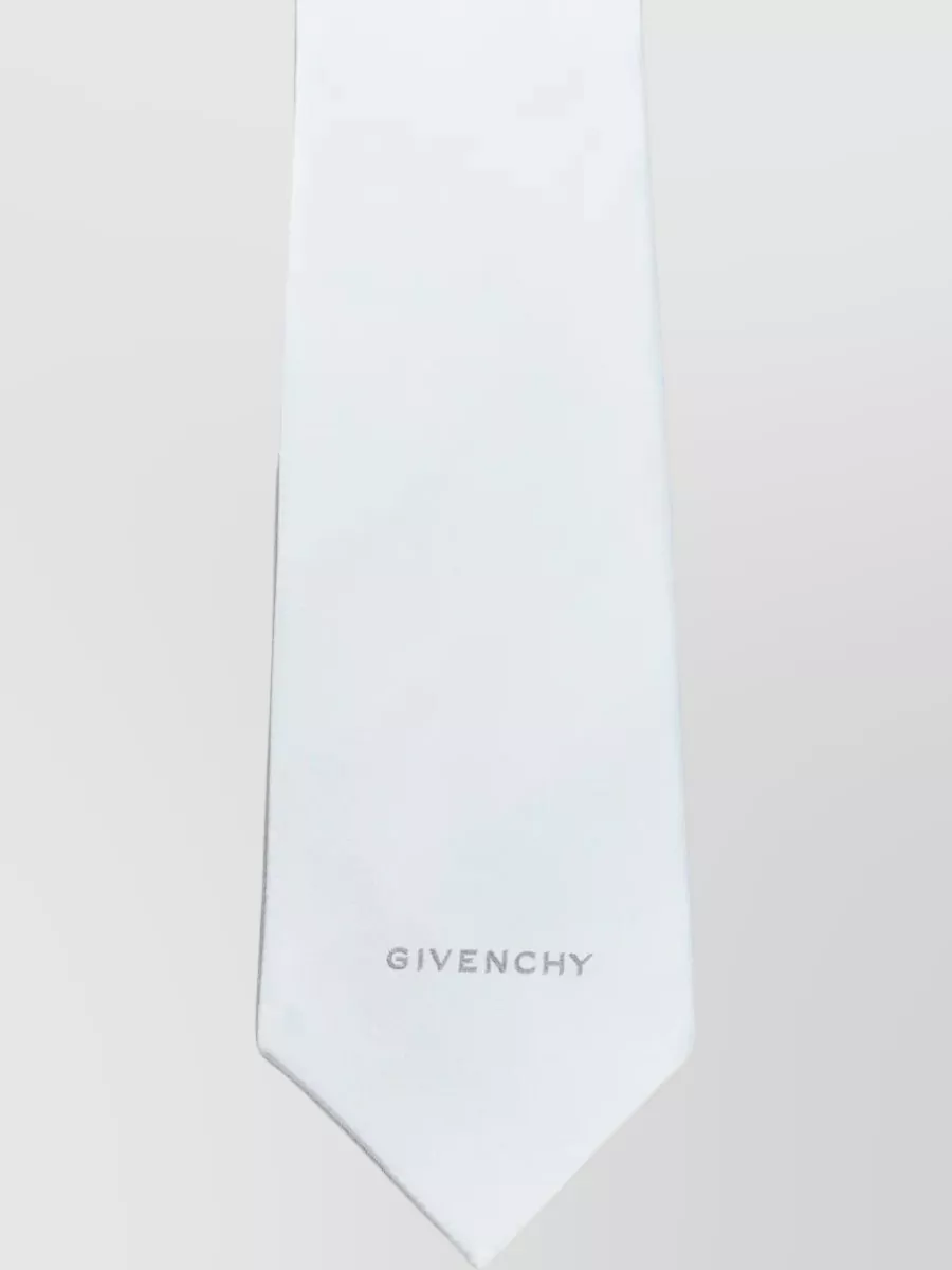 Givenchy Tie Pointed Tip Traditional Design Everyday In White