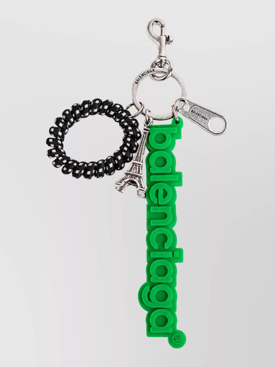 Balenciaga logo keychain