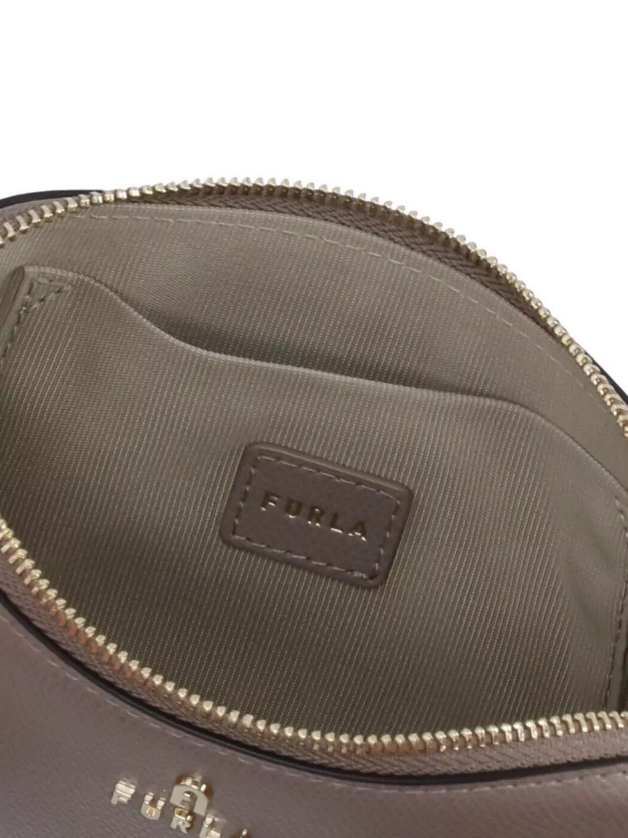 Furla Textured Finish Leather Clutch Bag
