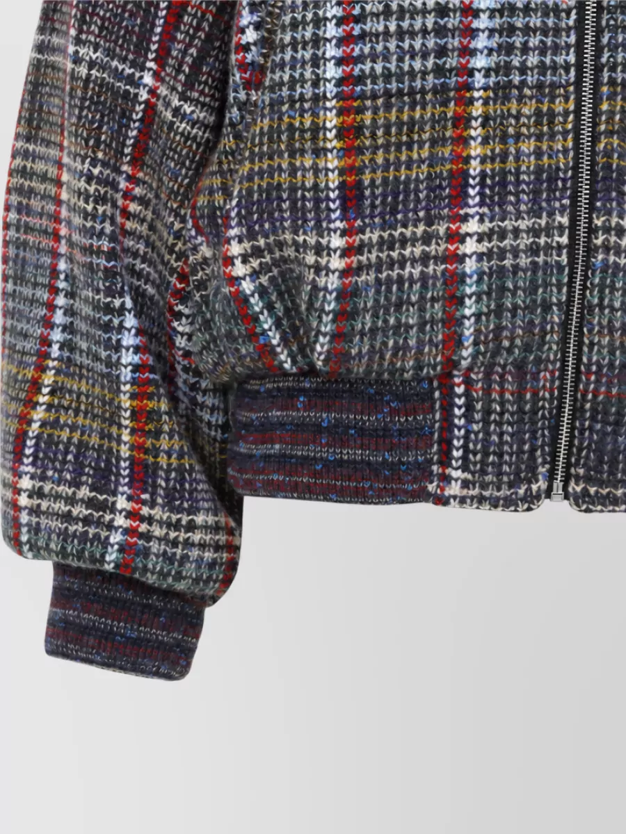 Missoni Checked Wool Bomber Jacket