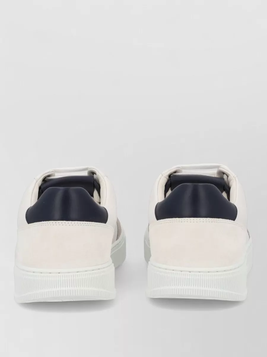 Ferragamo Sneakers Contrast Heel Tab Round Toe