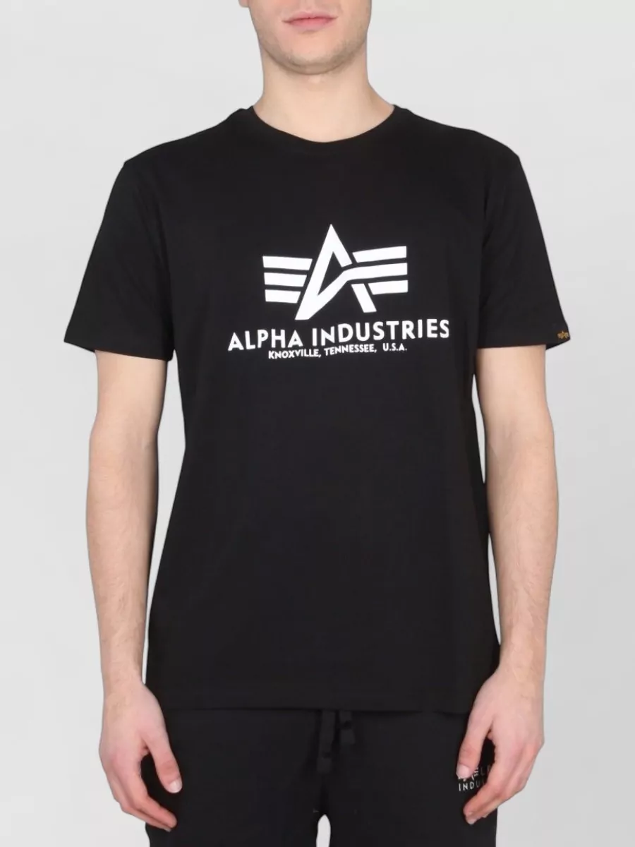 Alpha Industries logo print t-shirt