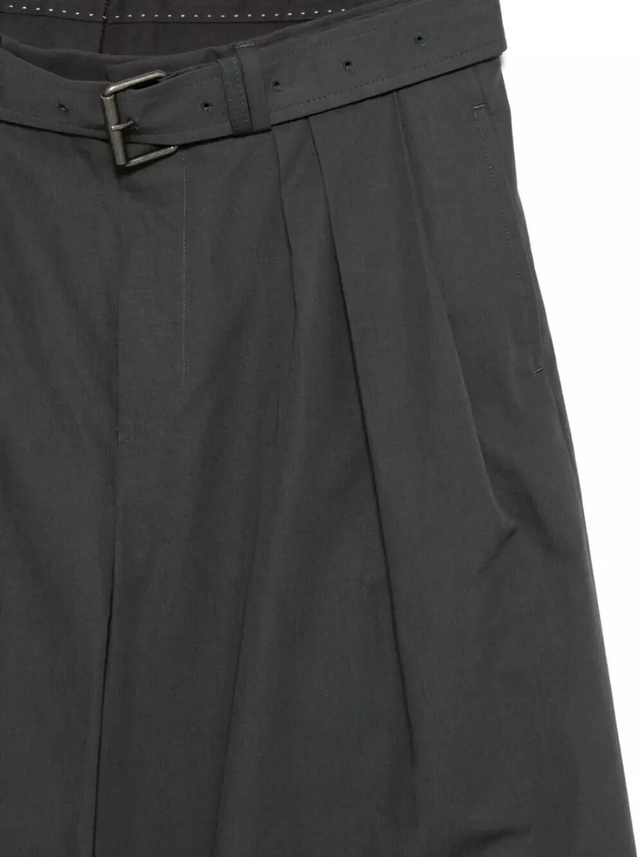 Dries Van Noten Cotton Poplin Belted Bermuda Shorts