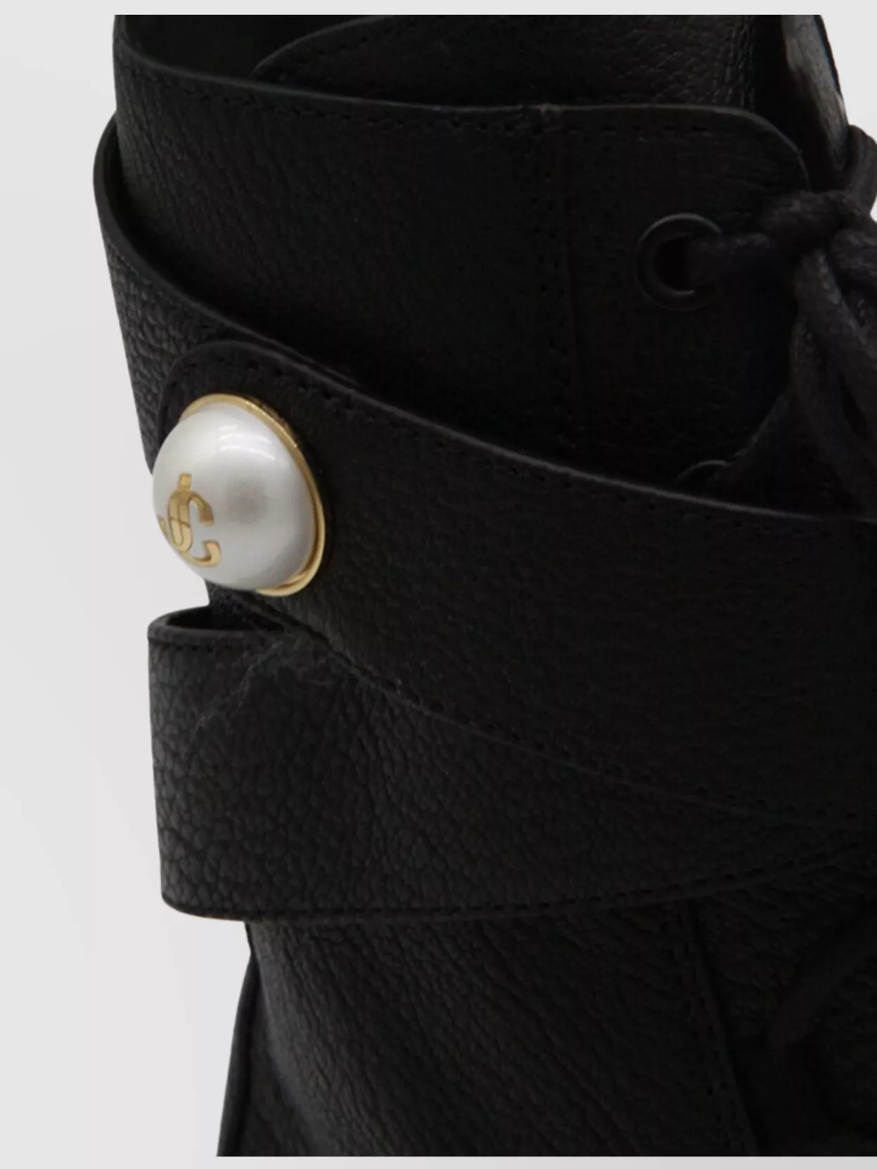 Jimmy Choo Chunky Sole Ankle Boots With Strap Detail In Black