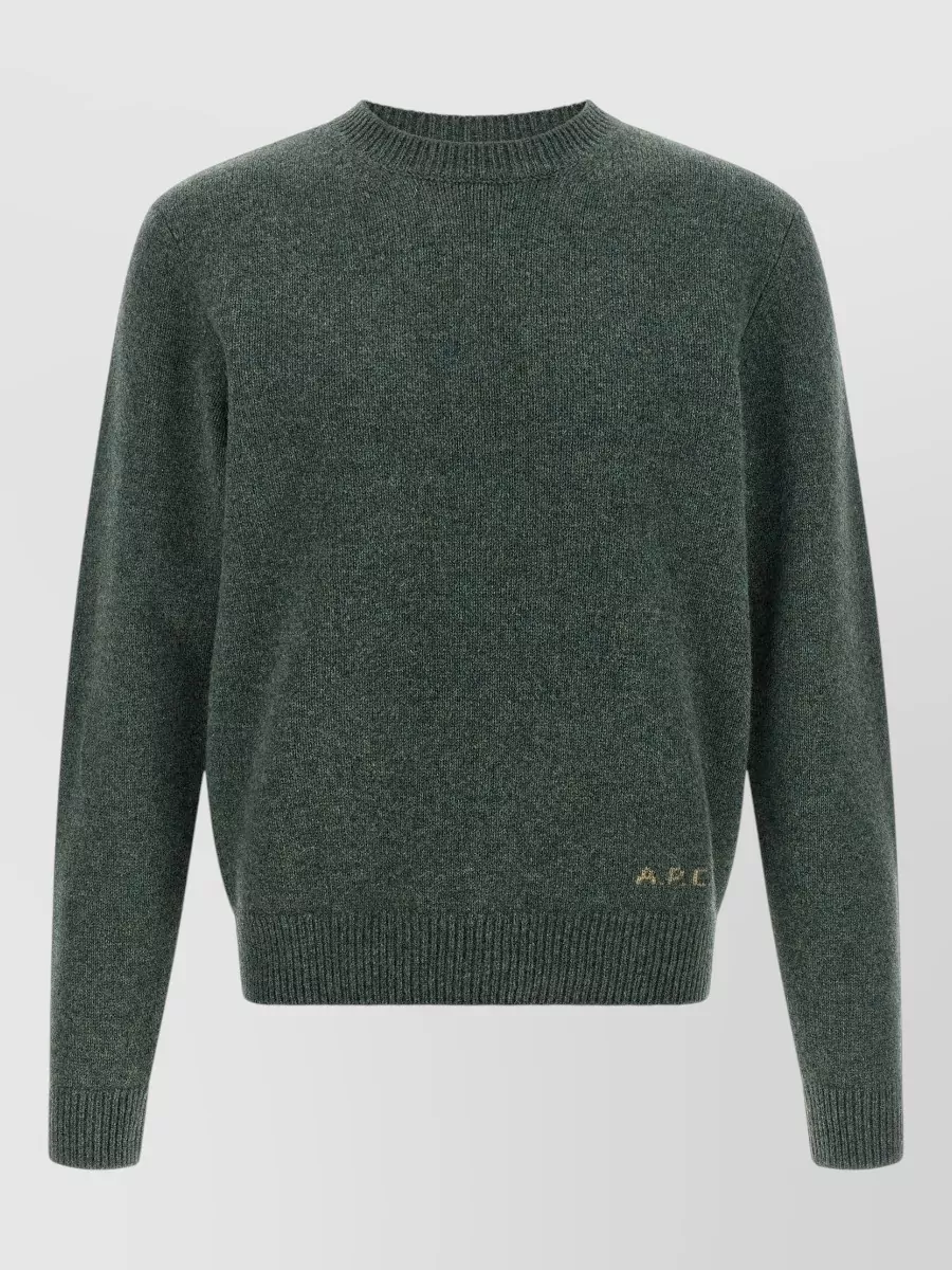 A.P.C. wool mélange crew neck sweater