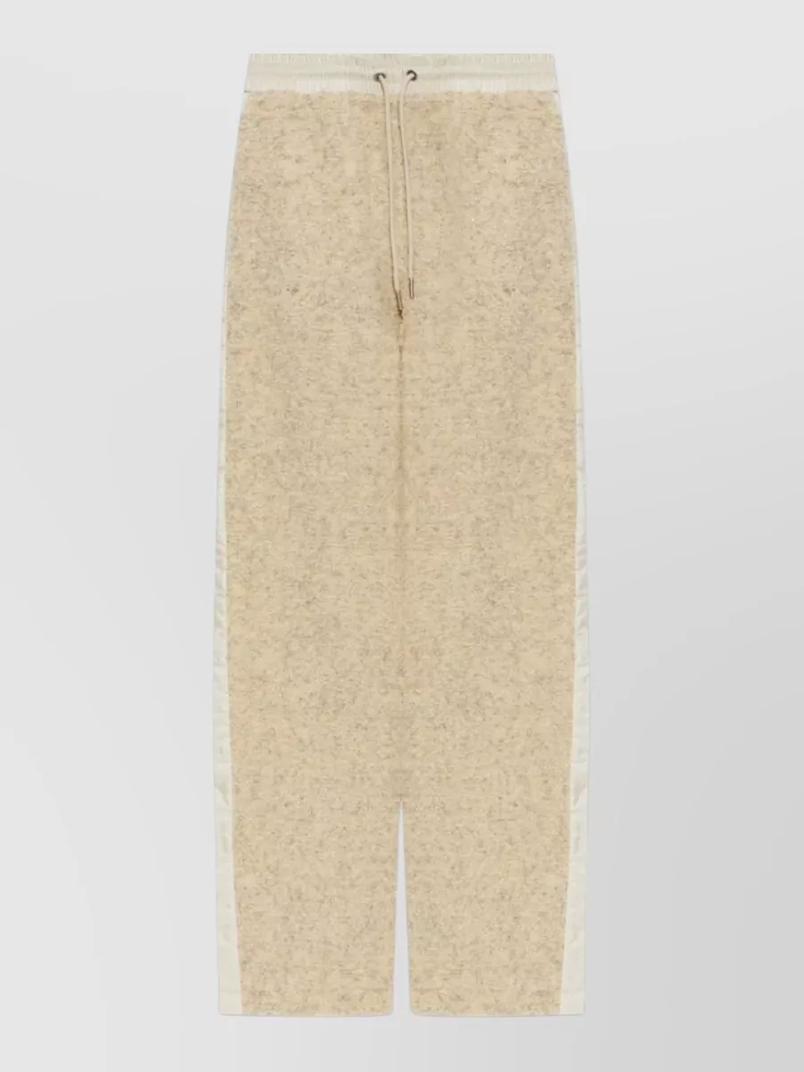 Moncler Teddy-fleece wide-leg sweatpants