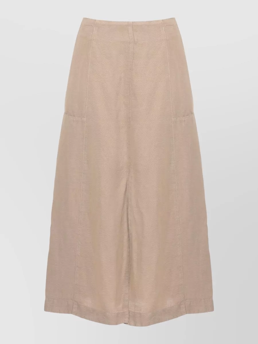 120% Lino Linen knee-length skirt