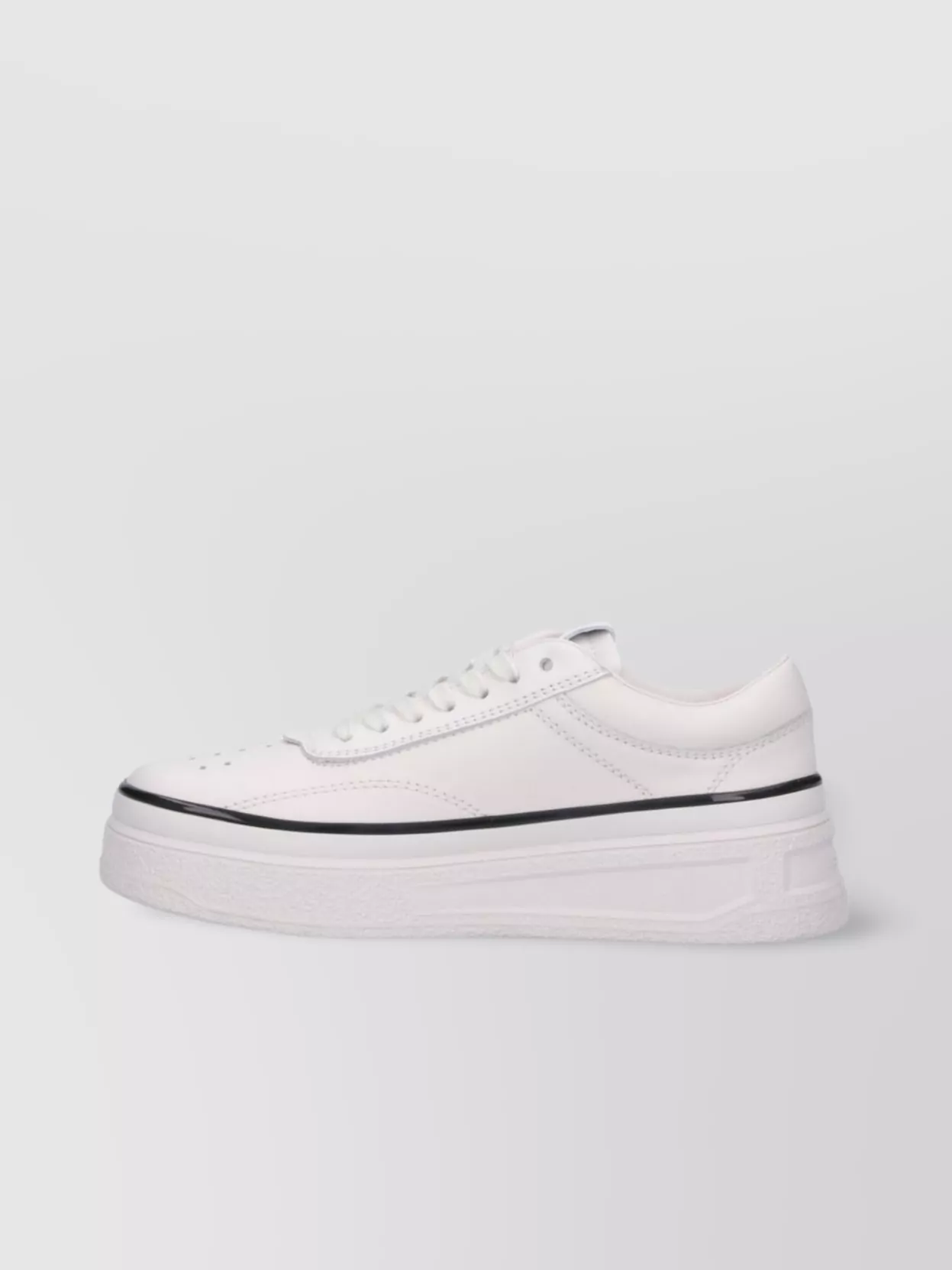 Jil Sander Sneakers With Cushioned Collar And Perforated Detailing