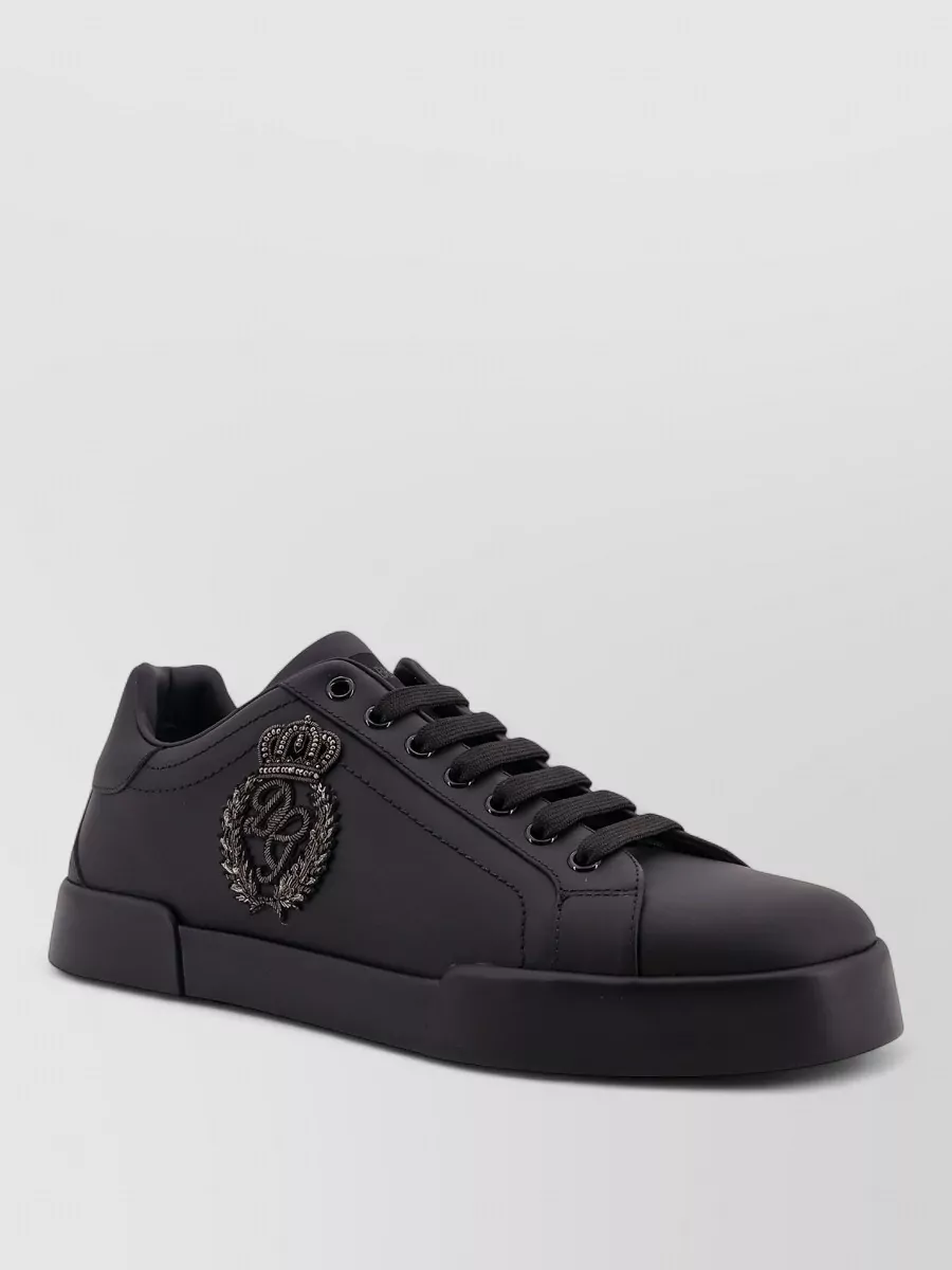 Dolce&Gabbana Low Top Sneakers Round Toe Rubber Sole