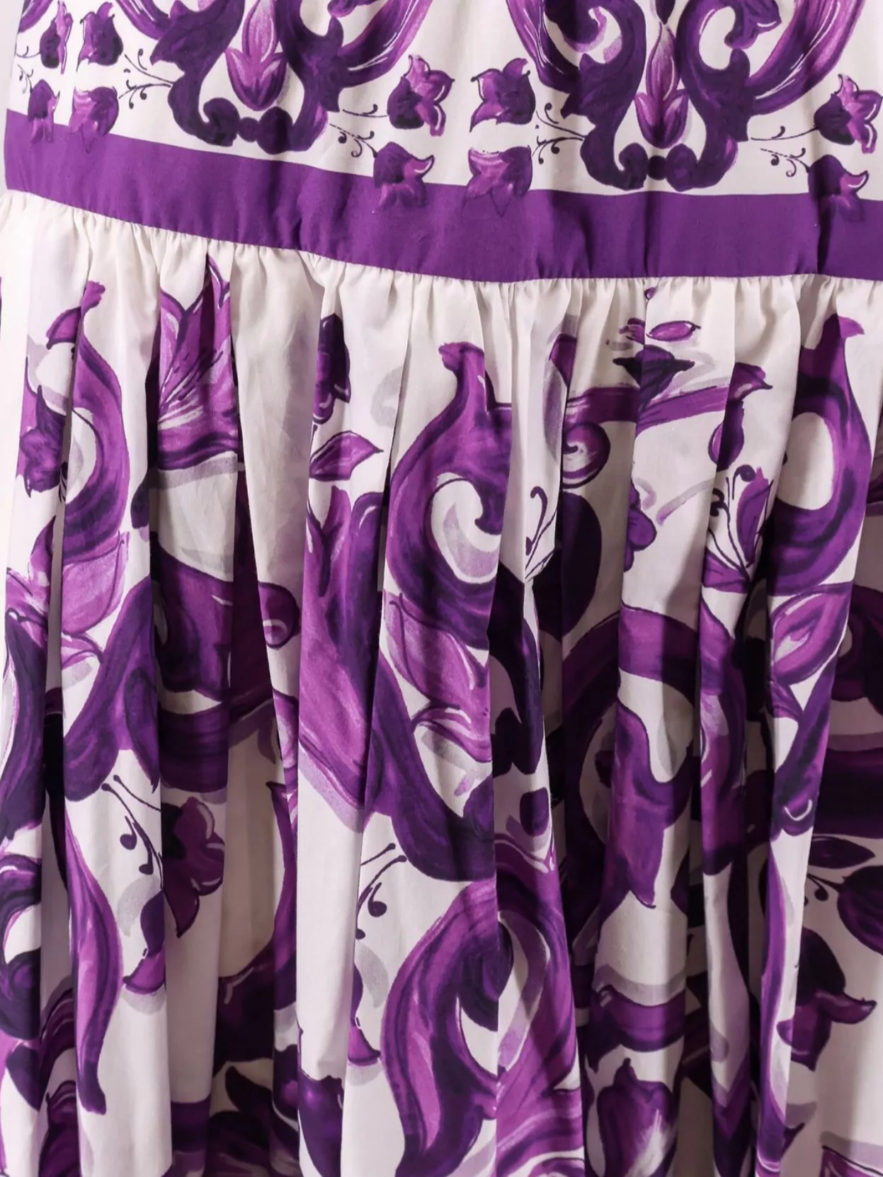 Dolce&Gabbana Long Skirt Maiolica Print