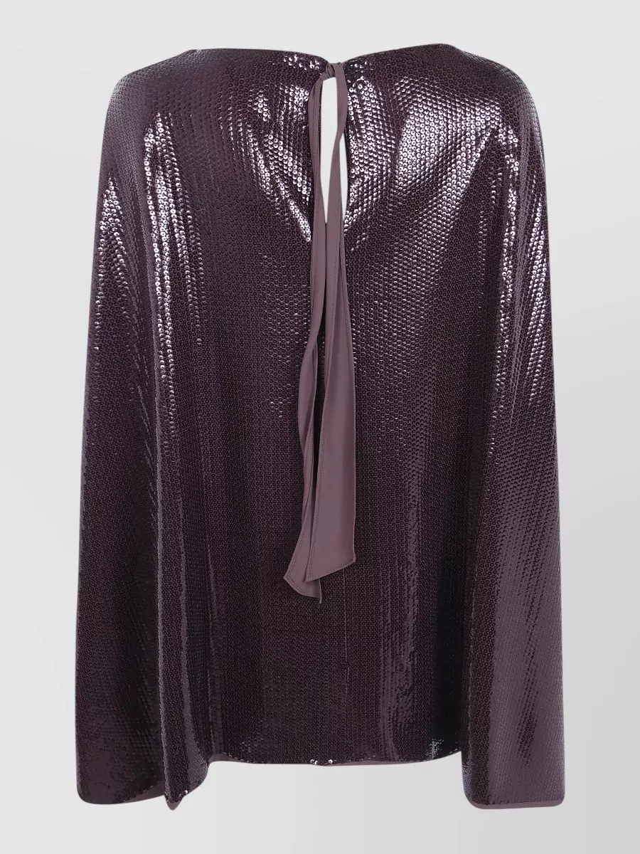 Alberta Ferretti Sequin Cape