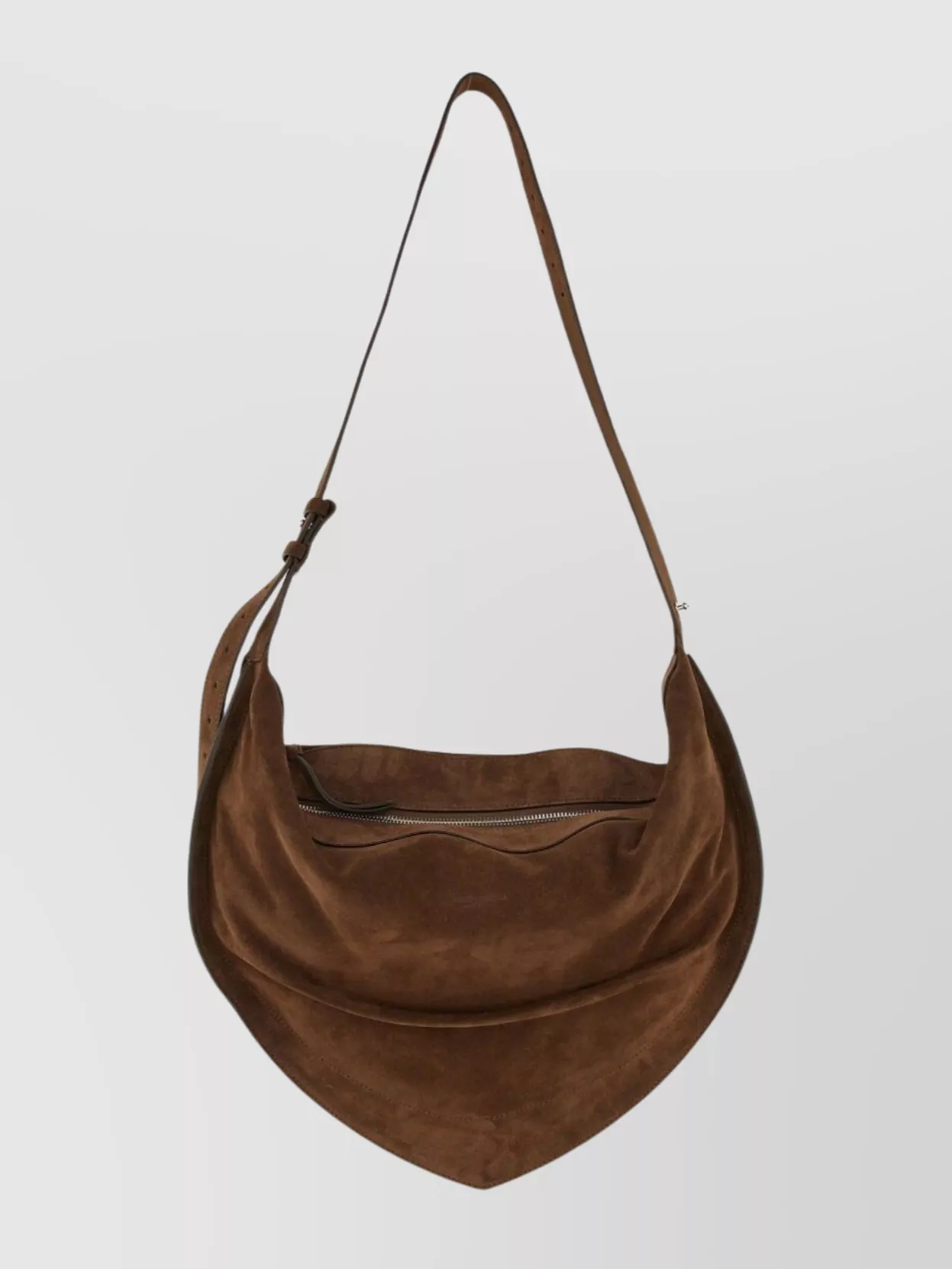 Federico Cina Beige Tortellino Draped Shoulder Bag In Brown