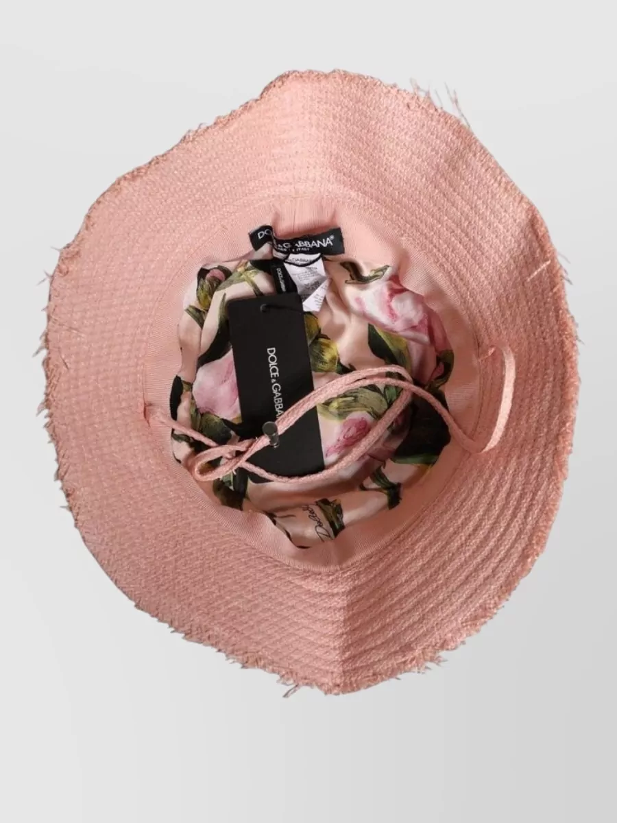 Dolce&Gabbana Cotton Wide Brim Bucket Hat