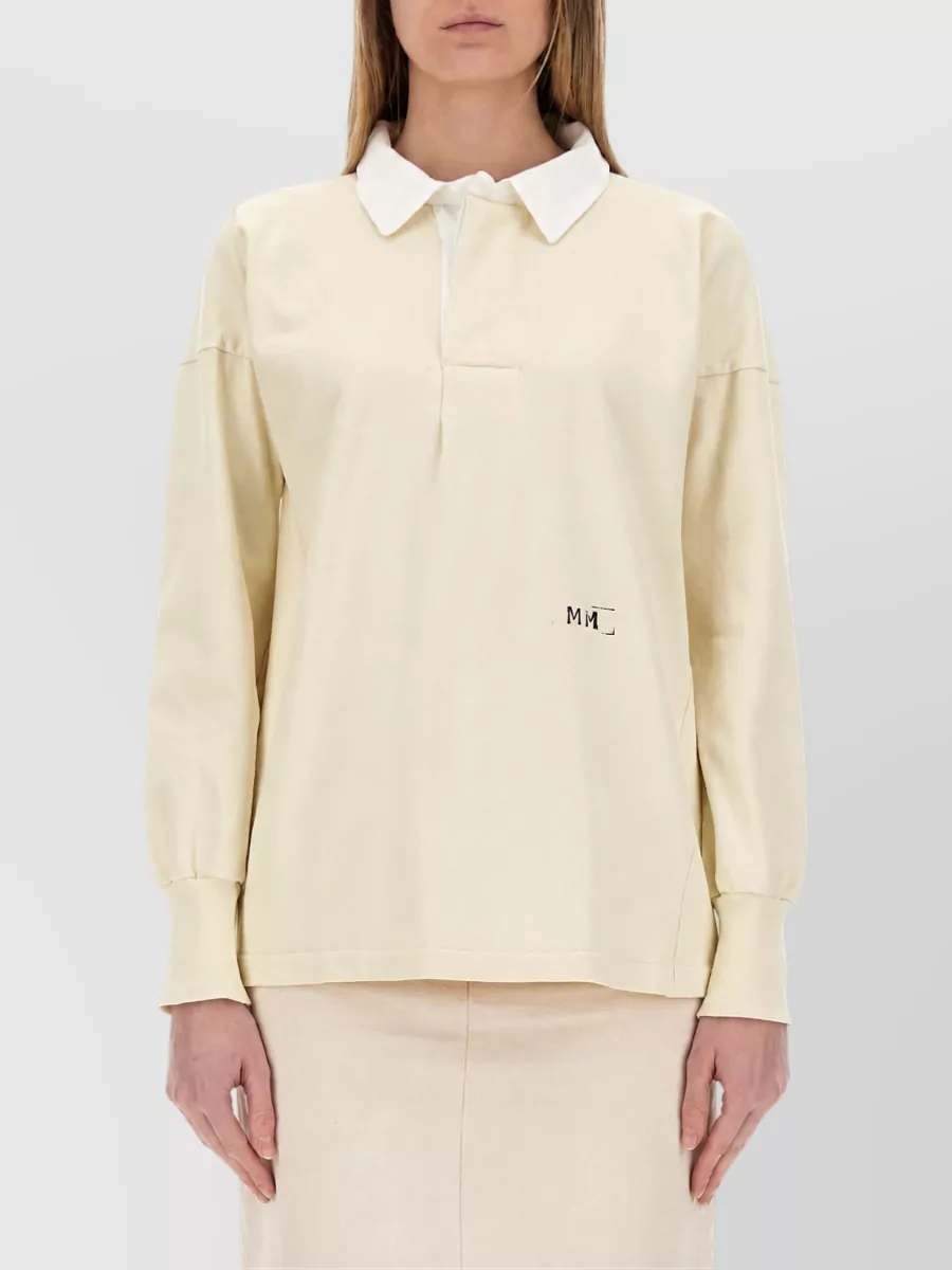 Maison Margiela Cotton Printed Polo Shirt