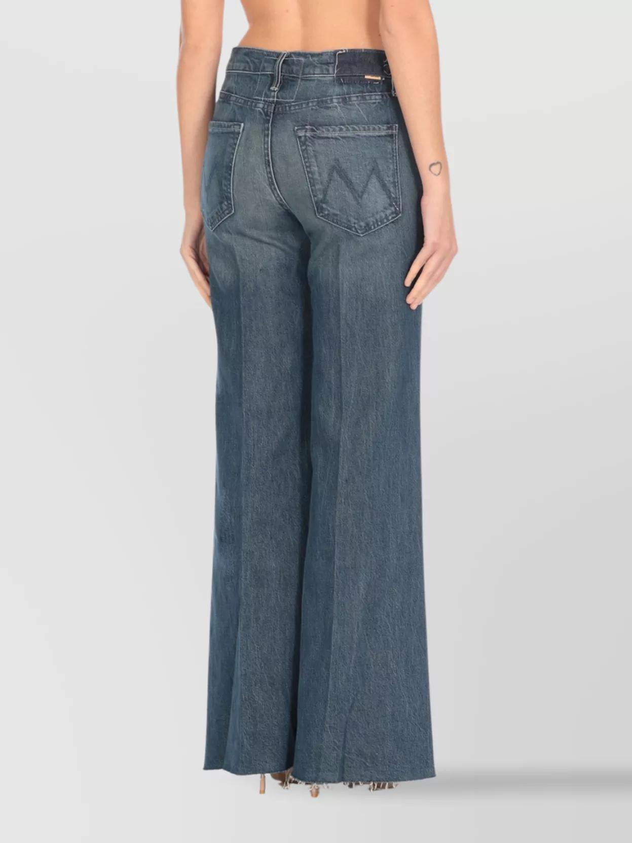 Mother Straight Leg Trousers Belt Loops