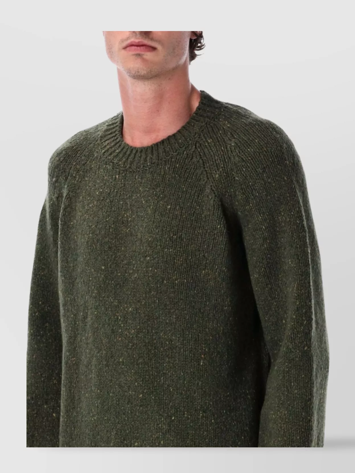 A.p.c. Textured Knit Sweater Raglan Sleeves