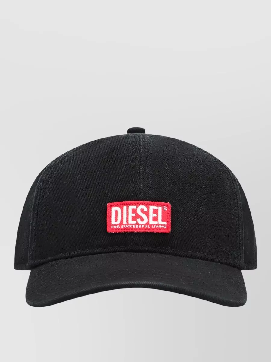 Diesel cotton logo baseball cap