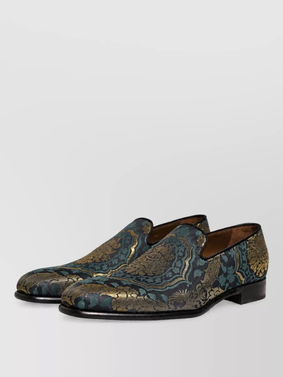 Dolce&Gabbana Floral Brocade Monk Shoes
