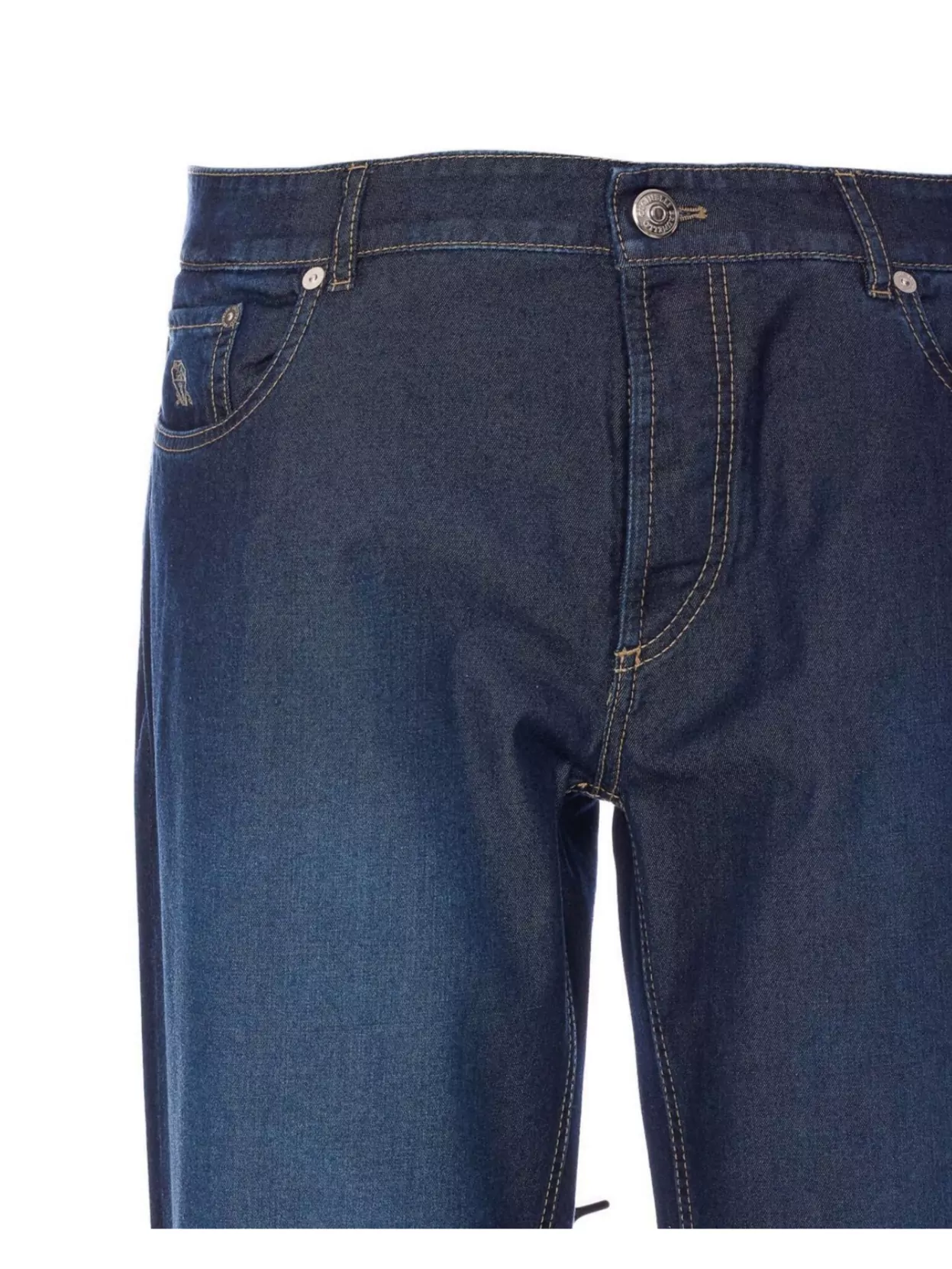 Brunello Cucinelli Rolled Cuffs Denim Jeans Trousers