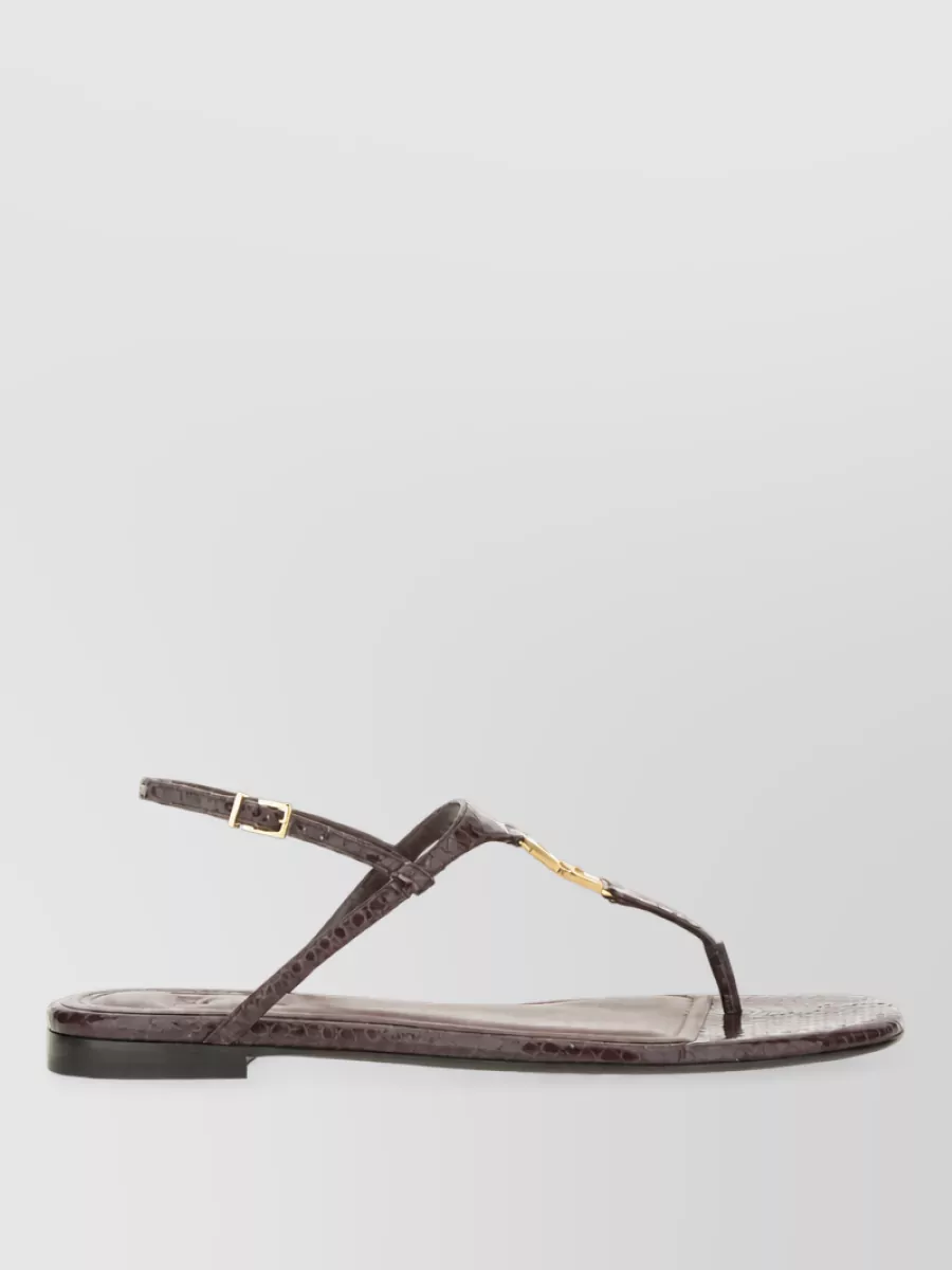 Fendi Python Leather Slides