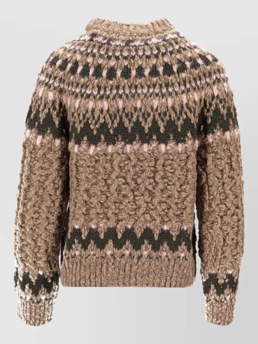 Moncler High Neck Chunky Knit Grenoble Jumper