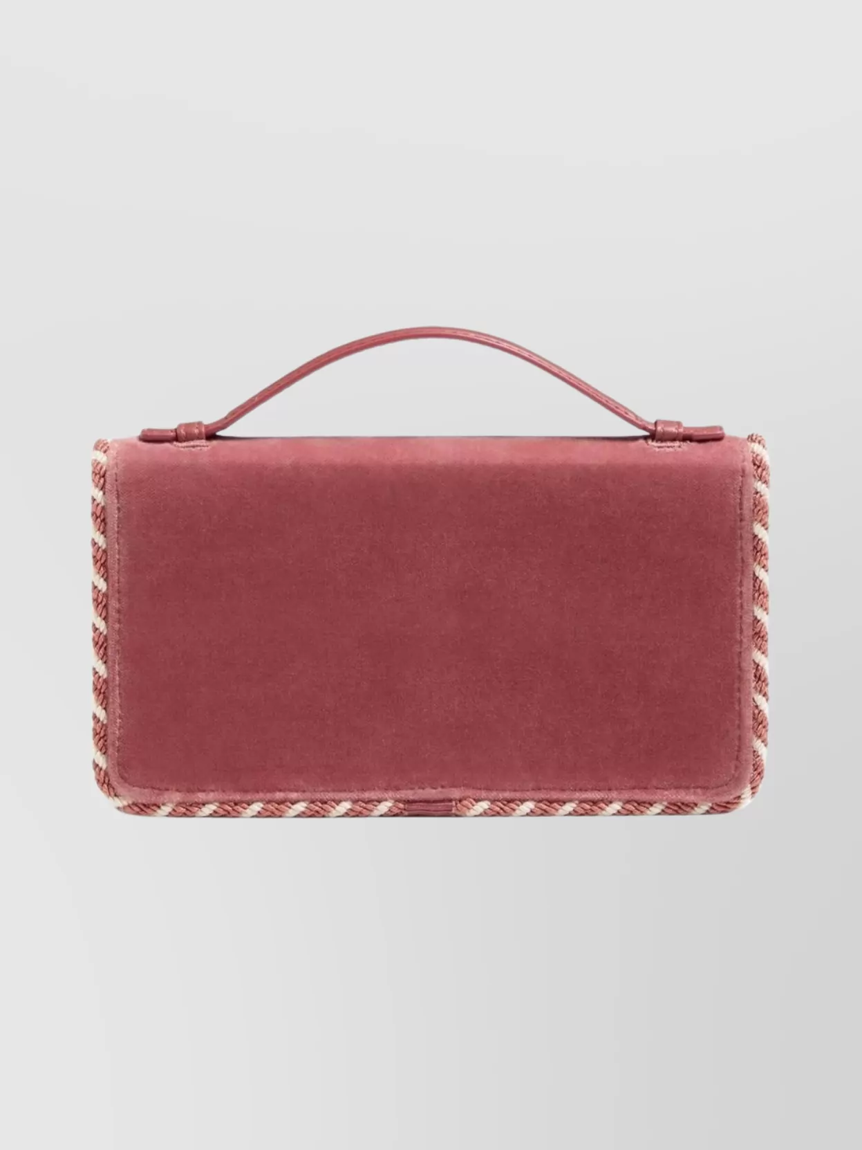Valentino Vlogo Signature Velvet Chain Wallet With Jewel Logo