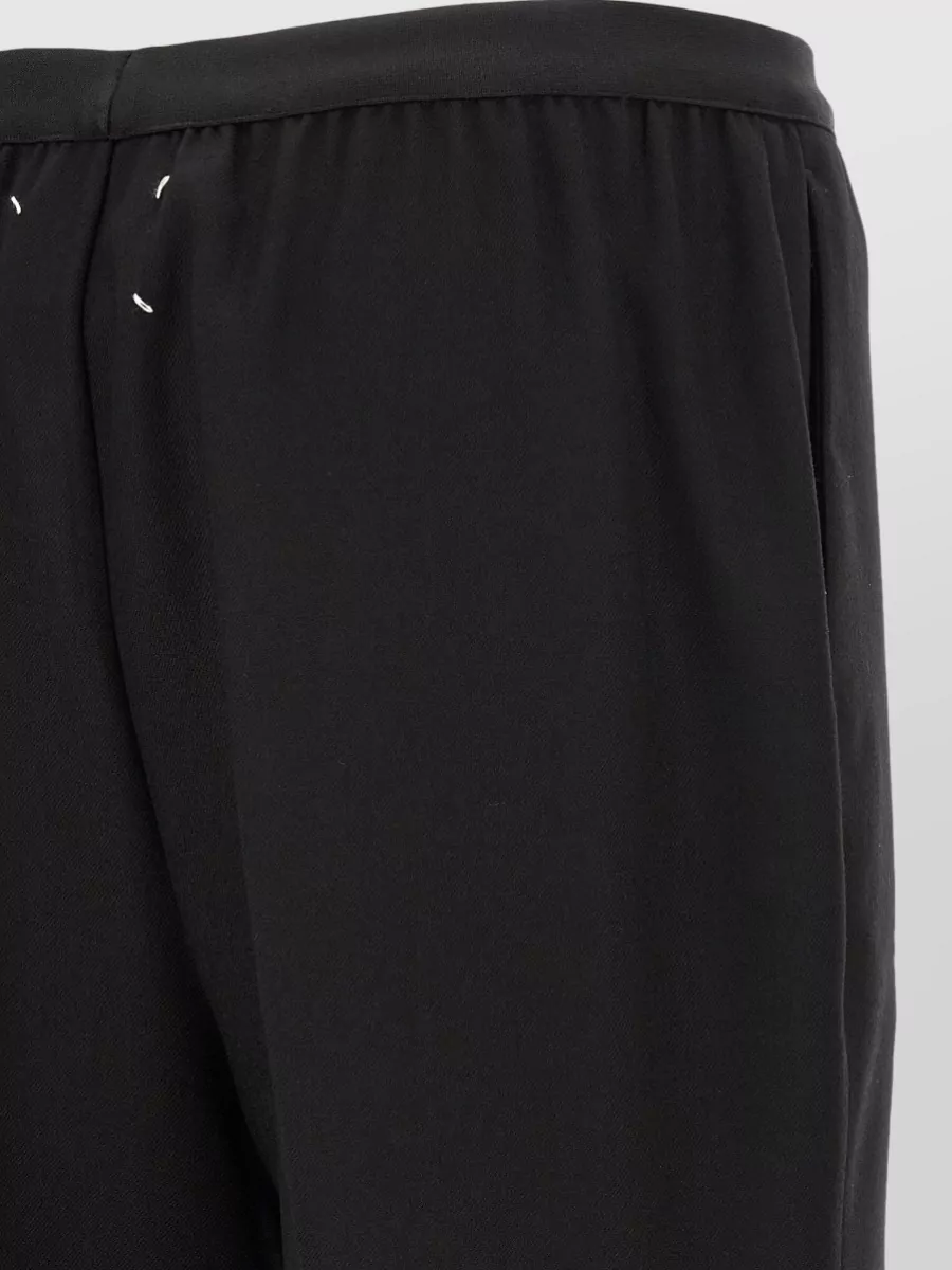 Maison Margiela Wool Trousers Pleated Design Straight Leg
