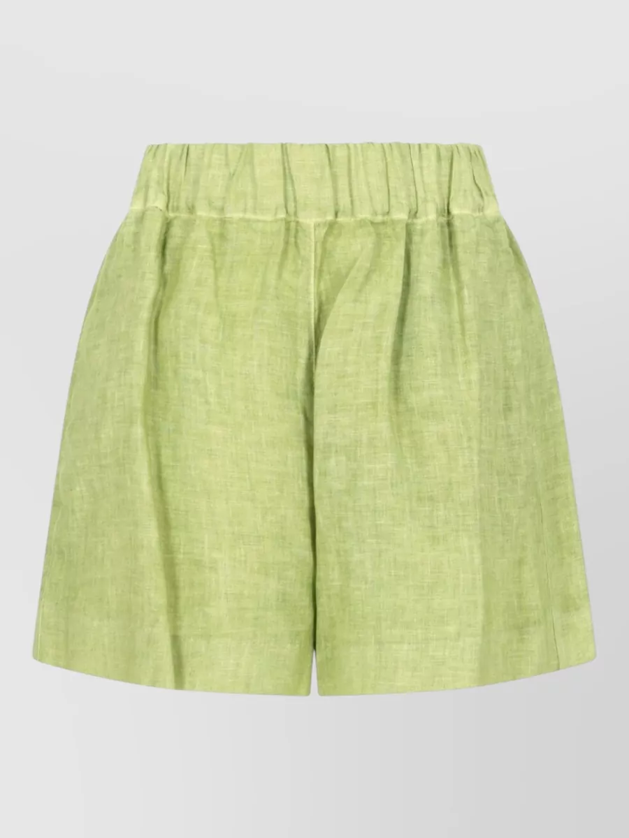 120% Lino Linen cropped trousers