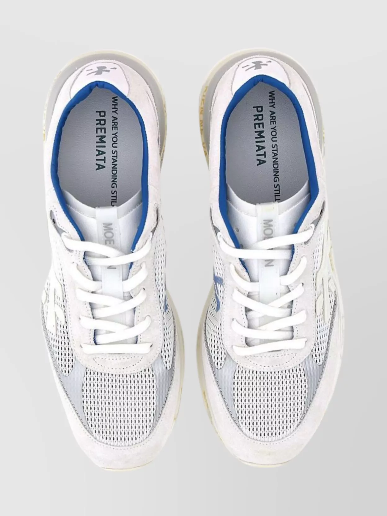 Premiata 6732 Men's Leather And Fabric Sneakers