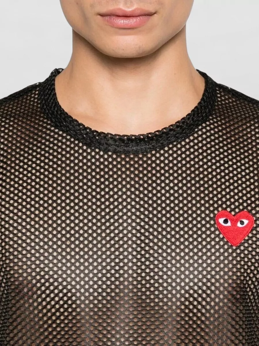 Comme Des Garçons Play Mesh T-Shirt