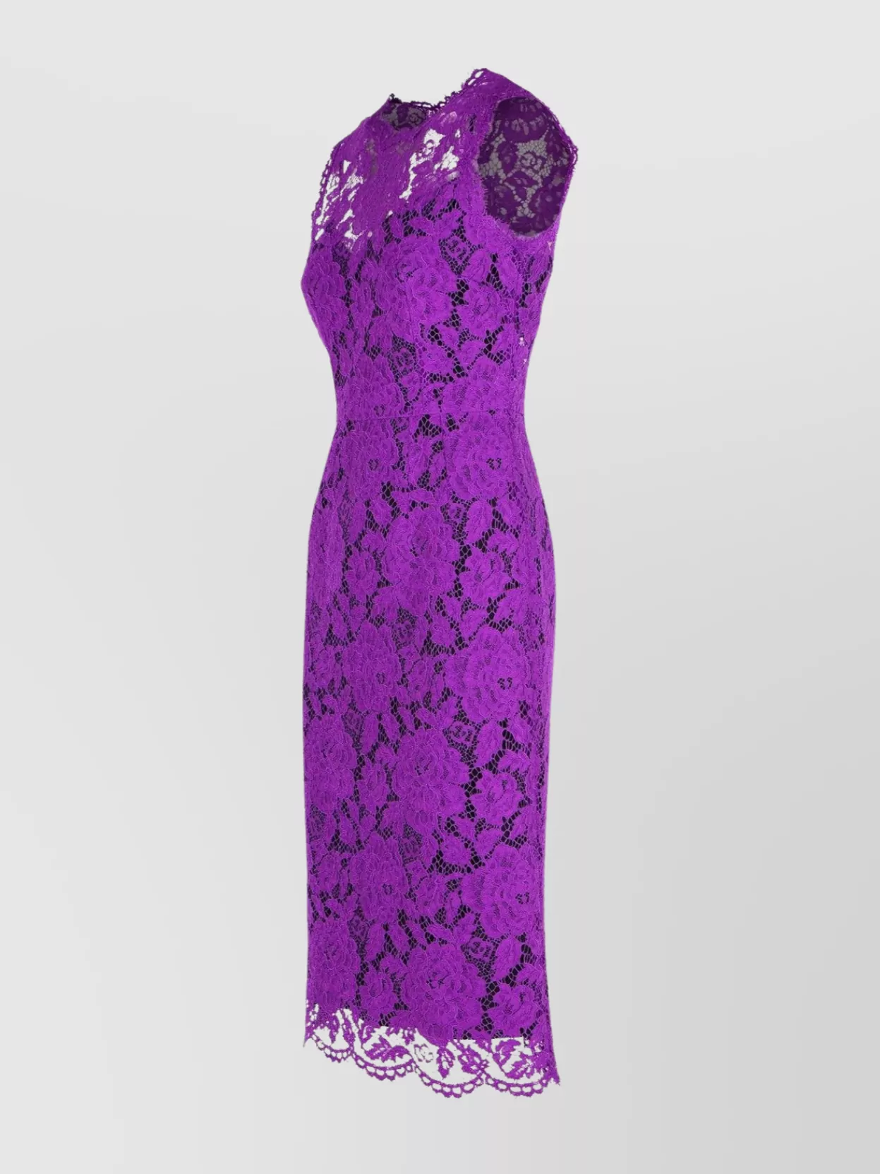 Dolce&Gabbana Floral Lace Knee-Length Dress