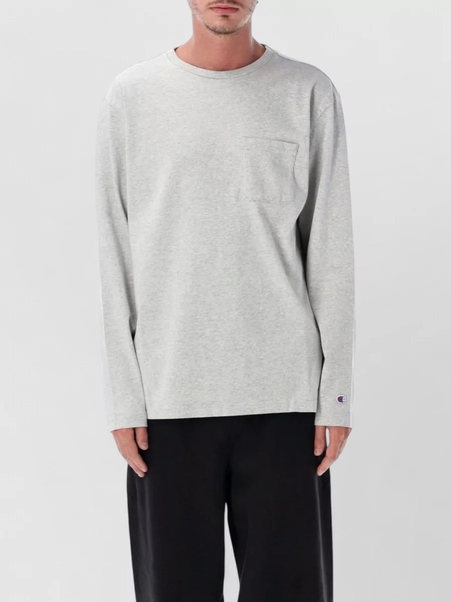 Champion cotton long sleeve t shirt
