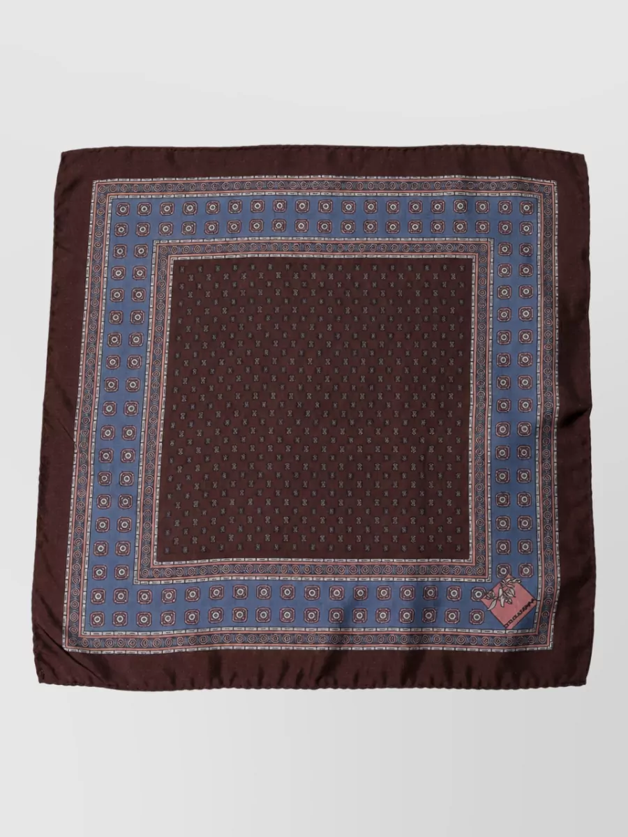 Dolce&Gabbana silk geometric pocket square