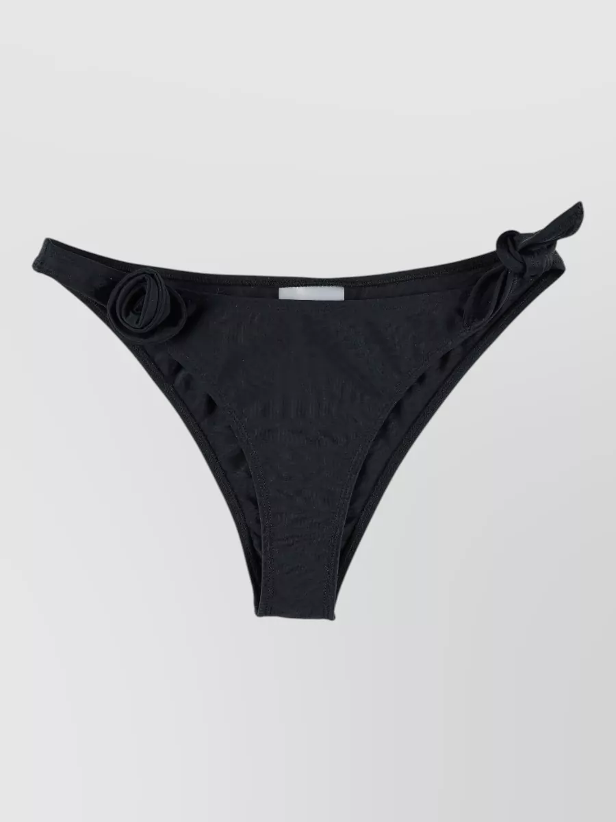 Coperni asymmetric floral-detail bikini bottoms