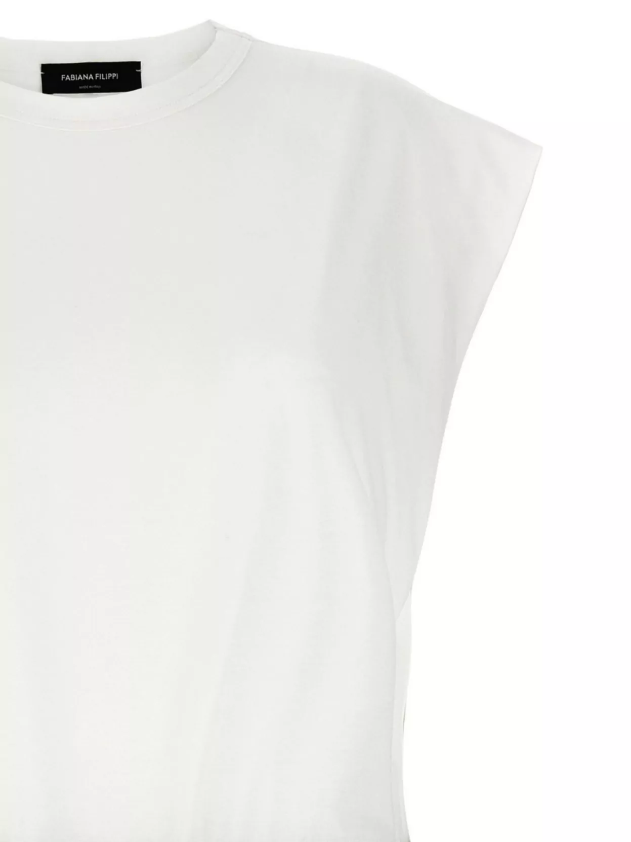 Fabiana Filippi Balloon Sleeve Elastic Waist Dress