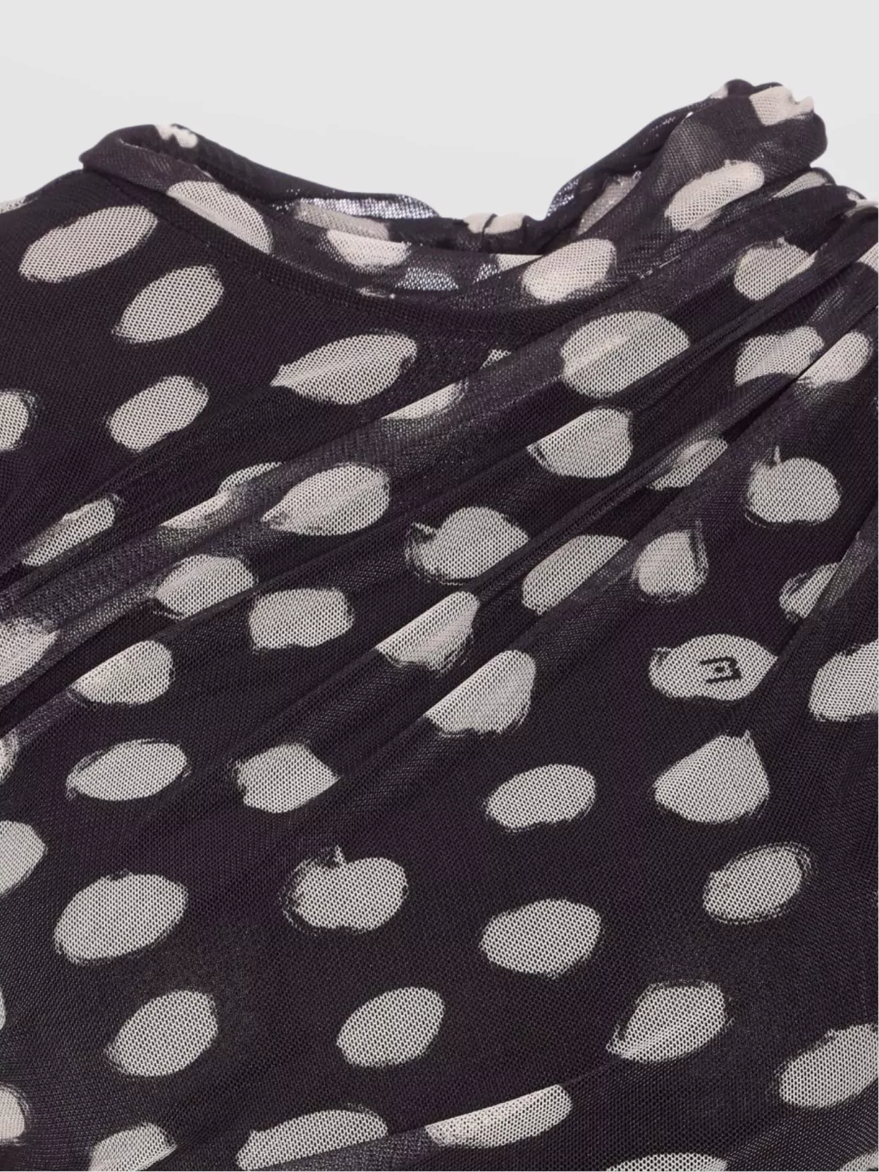 Liu Jo A Line Polka Dot Ruched Sleeveless Dress