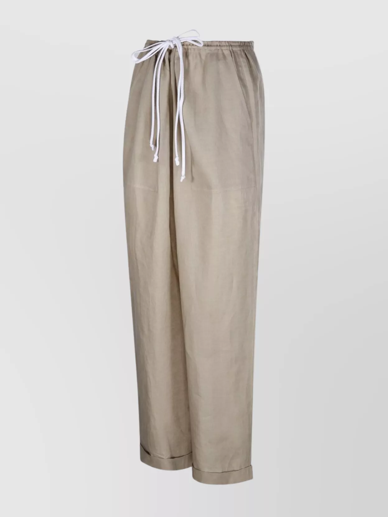 Tory Burch Elastic Waistband Straight Leg Pant