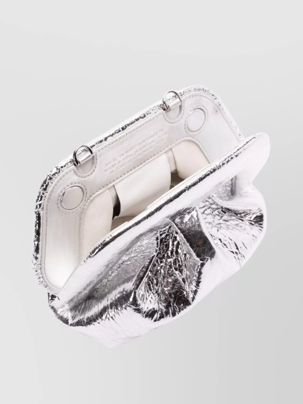 Themoiré Pineapple Cross Body Bag With Pleat Detailing