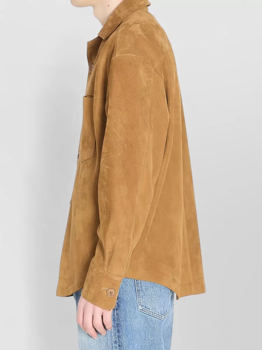 Ami Paris Suede Oversized Shirt