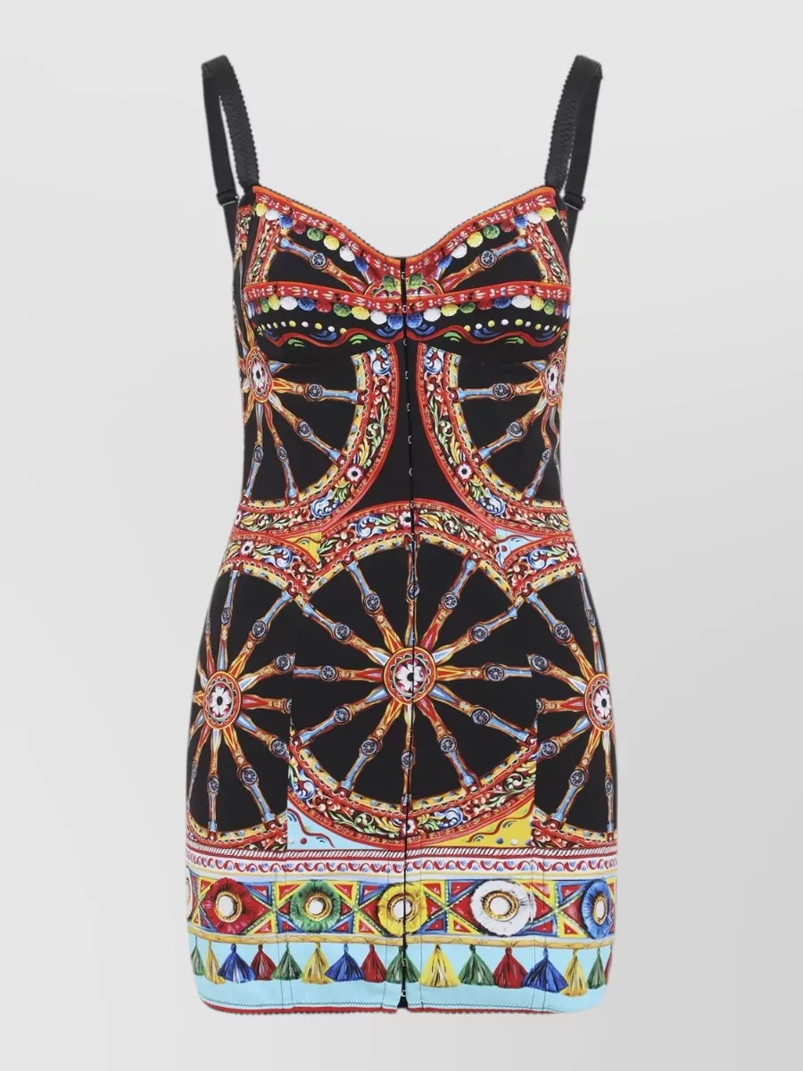 Dolce&Gabbana Silk Printed Mini Dress